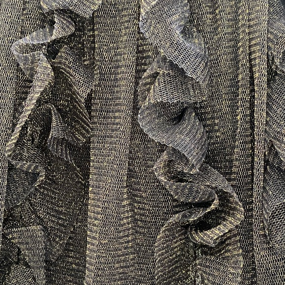 CREWCUTS Girl’s Gray/Gold Mixed Media Sparkly Tulle Skirt Dress Size: 6 - Picture 5 of 7